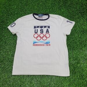Ralph-Lauren Team-USA Olympic Vancouver Shirt M 20x25 Crop
